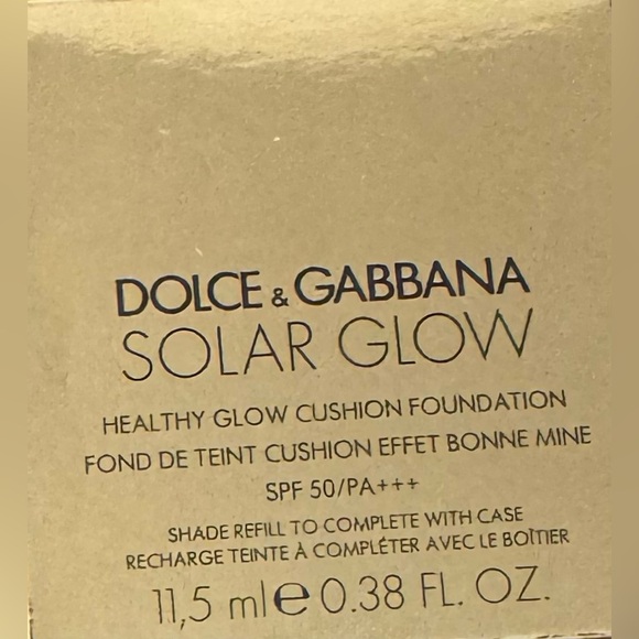 Dolce & Gabbana Other - Dolce & Gabbana Solar Glow Cushion Foundation - Gold and Black Text